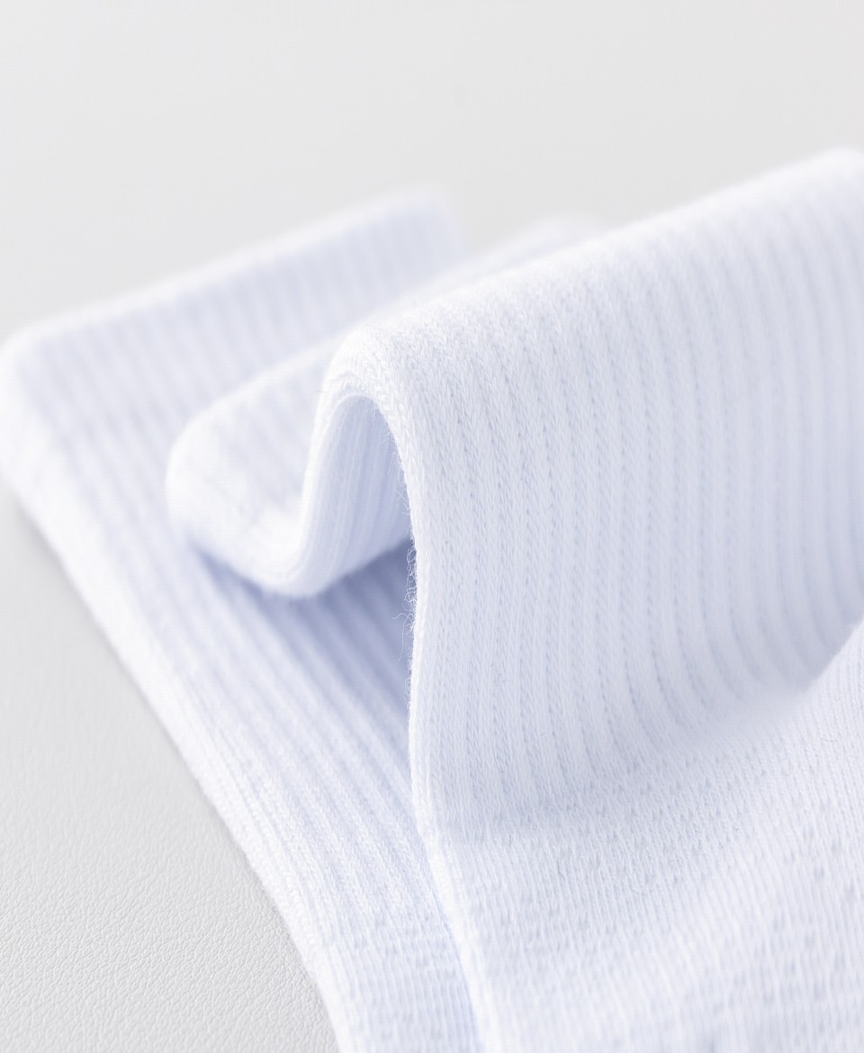 6 Pack Classic White Casual Cotton Socks - Image 10
