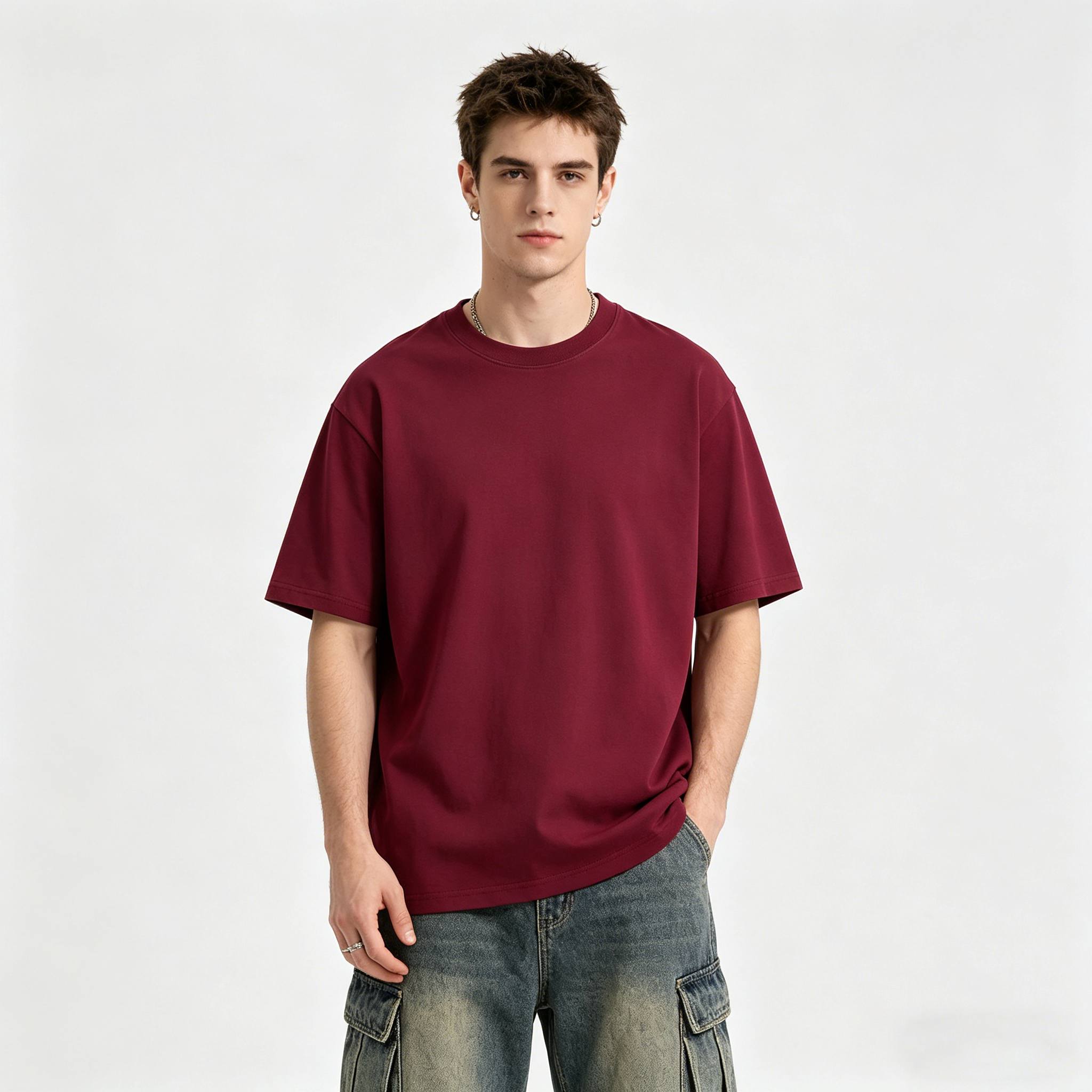 260G Heavyweight Cotton Oversized Drop Shoulder Tee