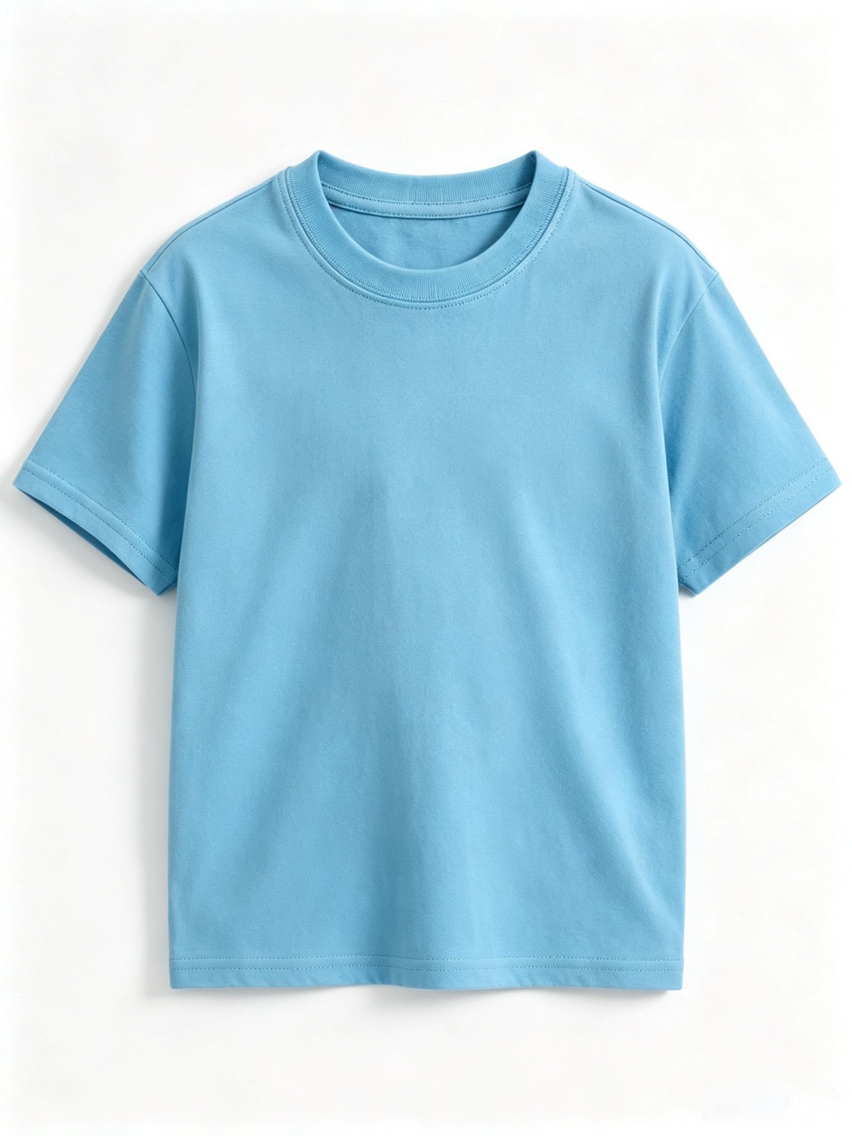 Kids 180G Tag-Free Undershirts, Moisture Wicking Soft Breathable Basic Crew Neck Short Sleeve T-Shirts for Boys & Girls - Image 7