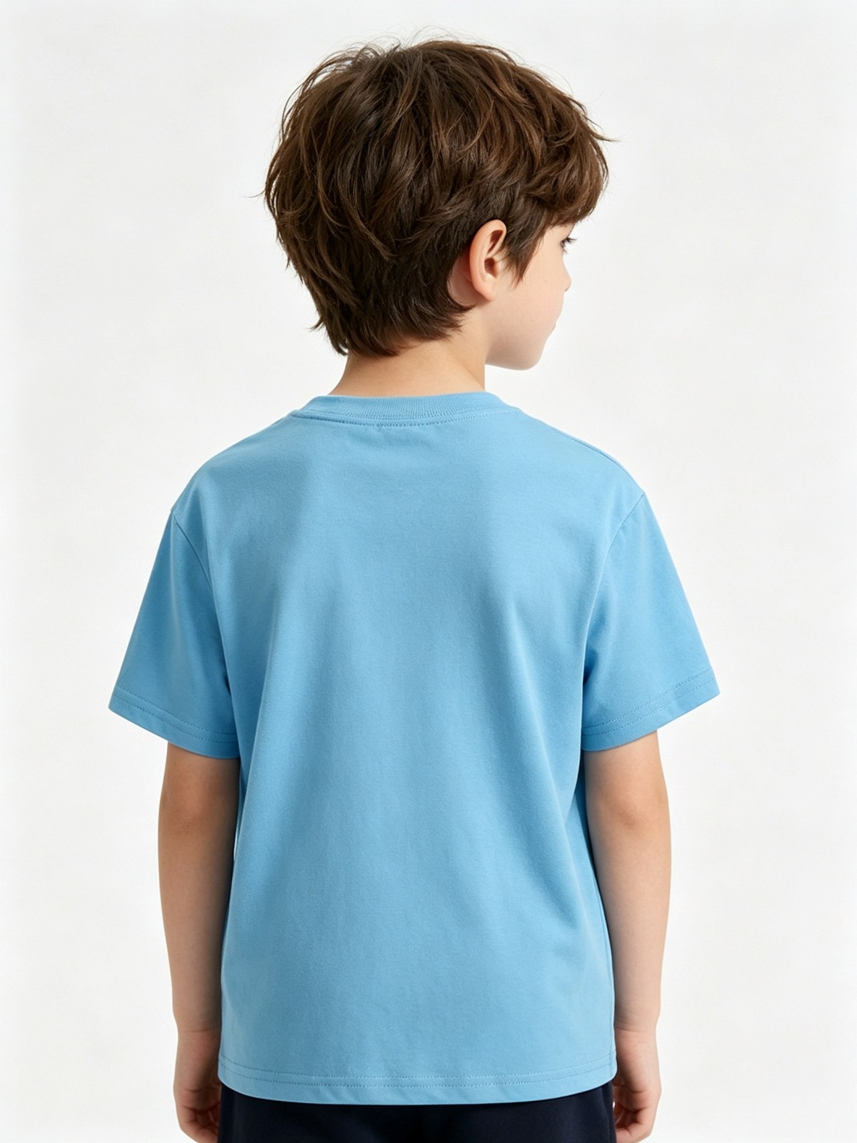Kids 180G Tag-Free Undershirts, Moisture Wicking Soft Breathable Basic Crew Neck Short Sleeve T-Shirts for Boys & Girls - Image 4