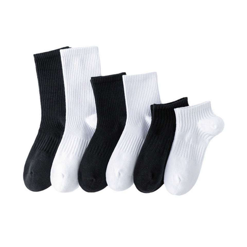 6 Pack Classic White Casual Cotton Socks - Image 2