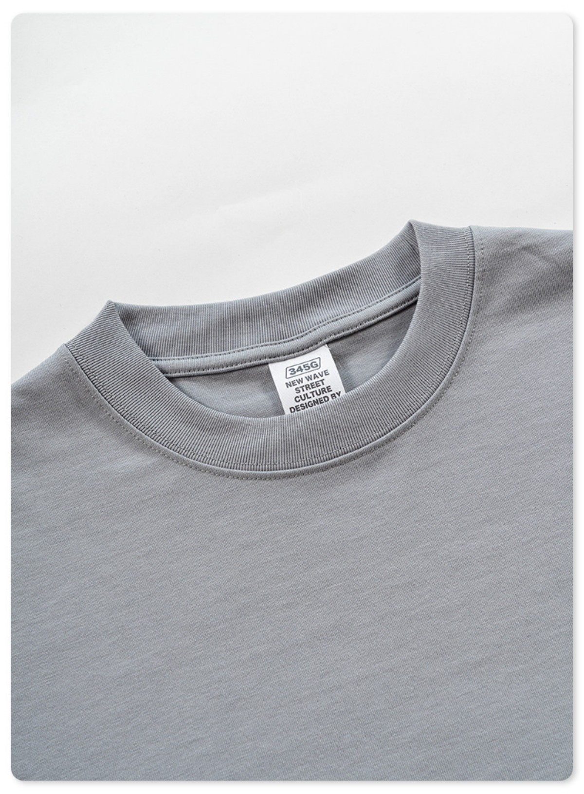 345G Heavyweight Cotton T-Shirt, Unisex Oversized Short Sleeve Top - Image 5