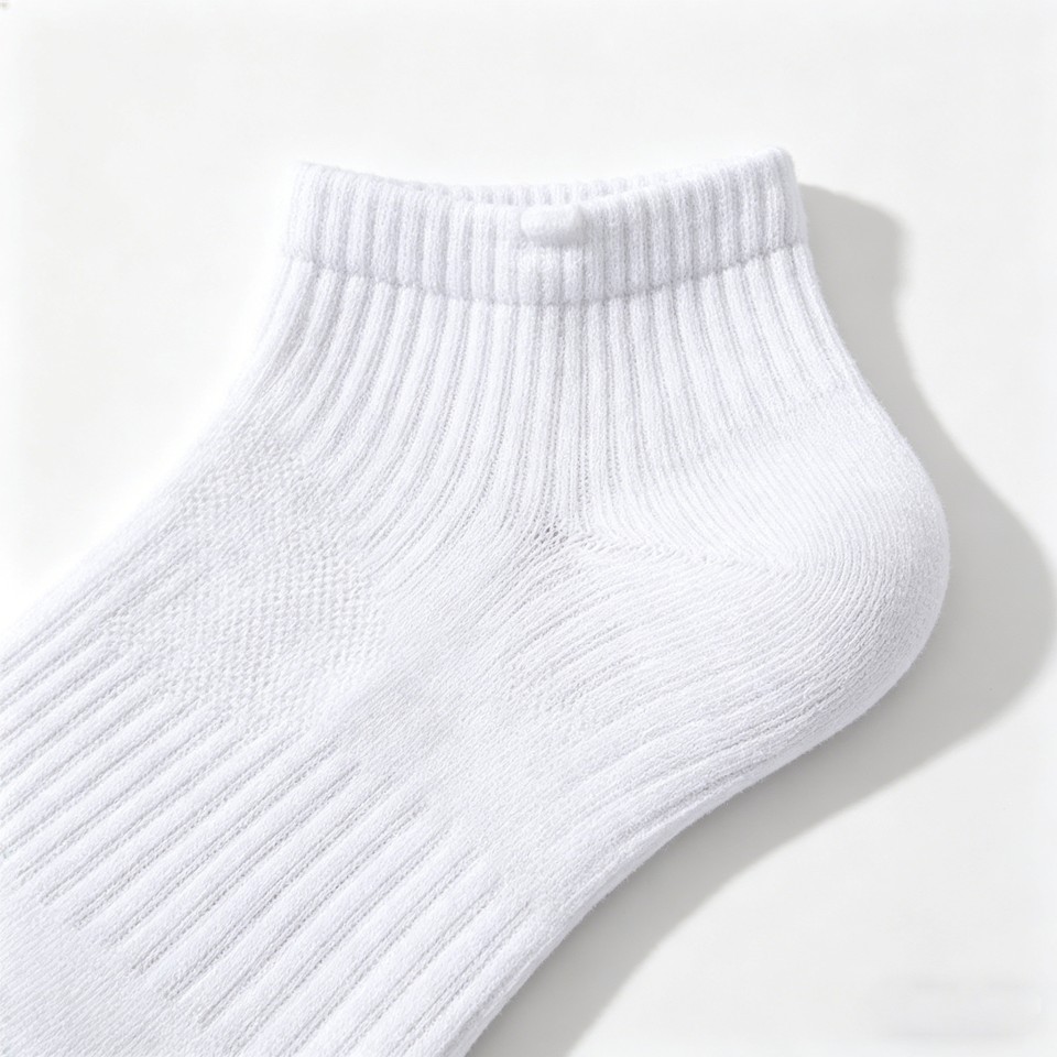 6 Pack Classic White Casual Cotton Socks - Image 7