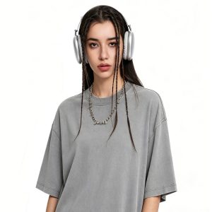 260G pure cotton washed T-shirt