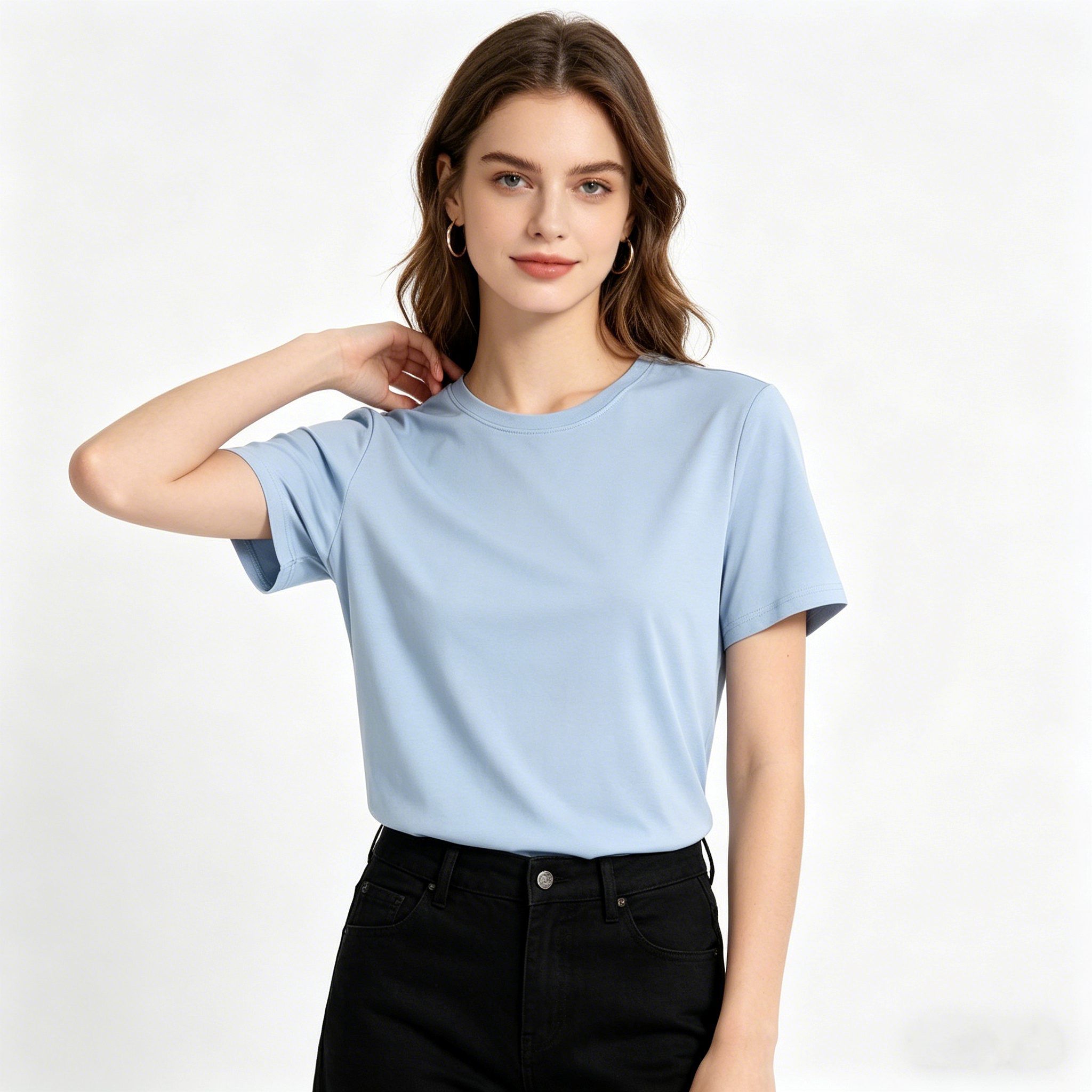 Couple Ice Silk Cooling Short Sleeve Shirts, Men & Women Quick Dry Athletic Tees - Image 4