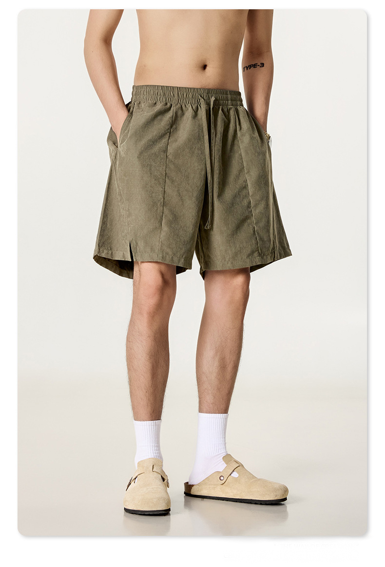 Men’s Polyester Quick‑Dry Beach Shorts, Lightweight Waterproof Casual Athletic Summer Shorts - Image 5
