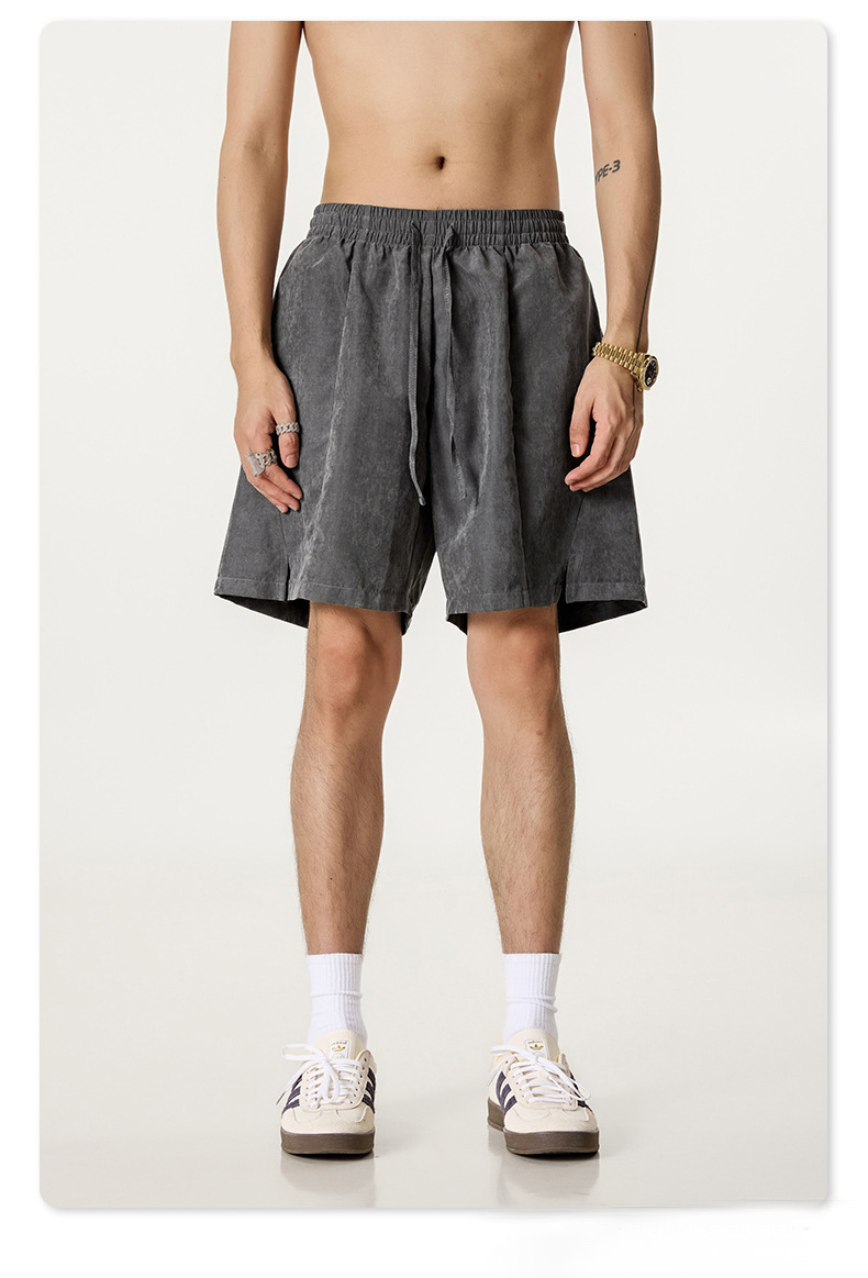 Men’s Polyester Quick‑Dry Beach Shorts, Lightweight Waterproof Casual Athletic Summer Shorts - Image 2