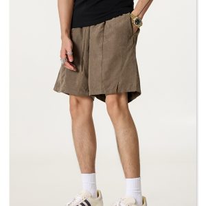 Men’s Polyester Quick‑Dry Beach Shorts, Lightweight Waterproof Casual Athletic Summer Shorts