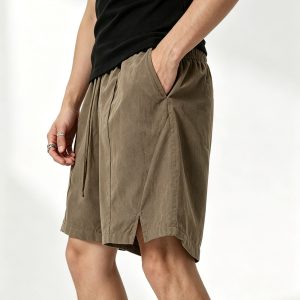 Men’s Polyester Quick‑Dry Beach Shorts, Lightweight Waterproof Casual Athletic Summer Shorts