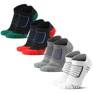 Cushioned Thick Low Cut Athletic Socks for Jogging & Gym