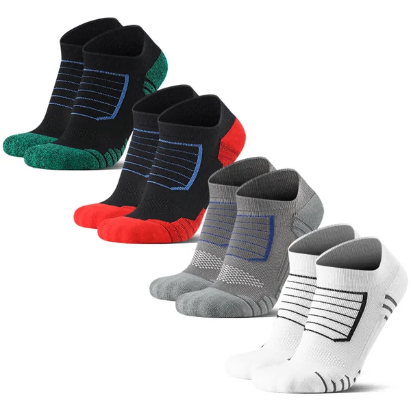 Cushioned Thick Low Cut Athletic Socks for Jogging & Gym