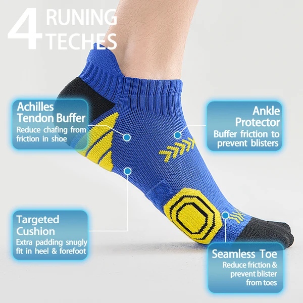 Cushioned Thick Low Cut Athletic Socks for running - Image 2