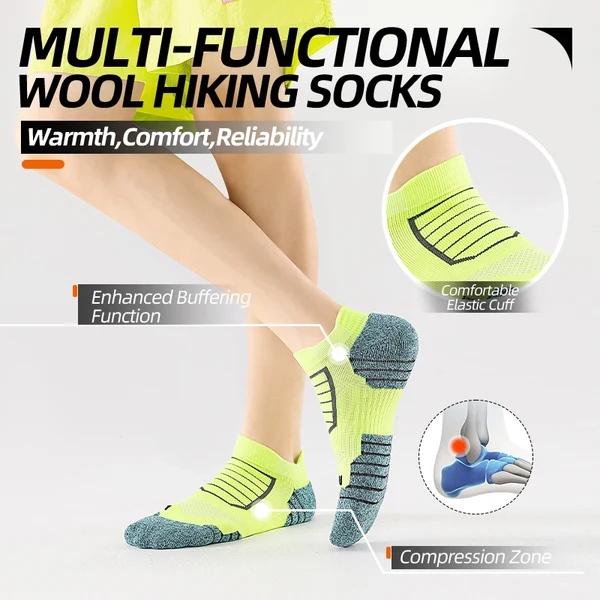 Cushioned Thick Low Cut Athletic Socks for Jogging & Gym - Image 2