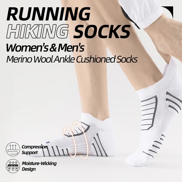 Cushioned Thick Low Cut Athletic Socks for Jogging & Gym - Image 3