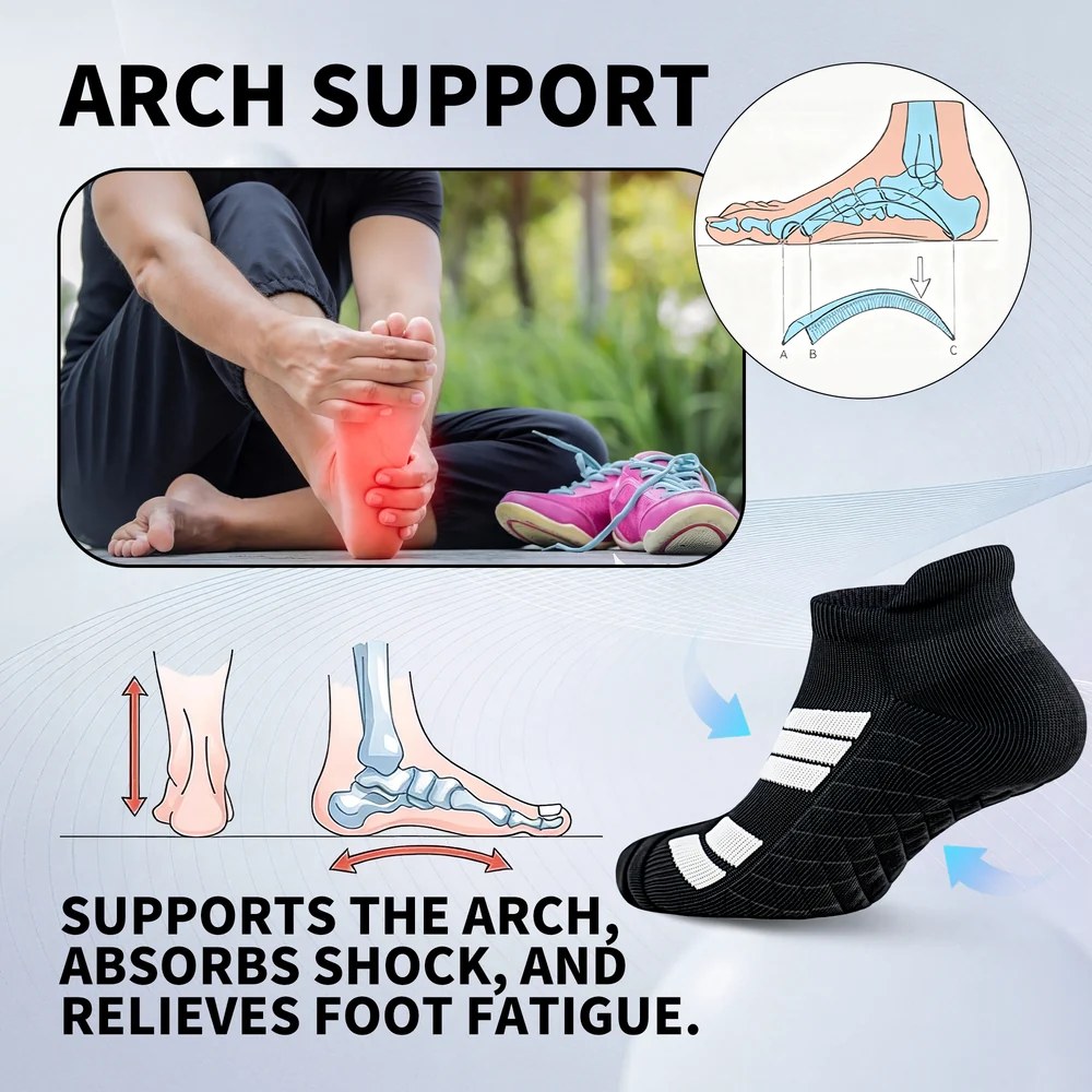 Ultra Light Tennis + Pickleball Sport Socks-Tab - Image 4
