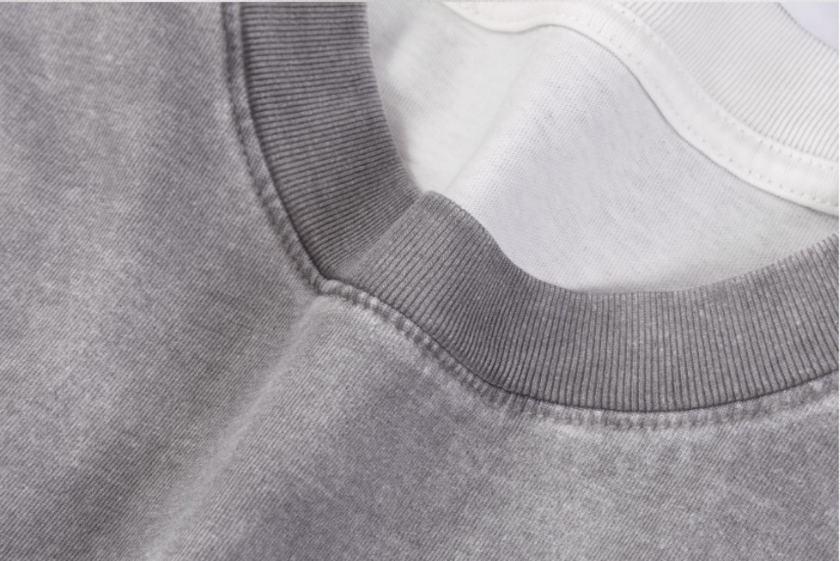250G Spray Stone Washed Gradient Oversized Cotton Tee - Image 6