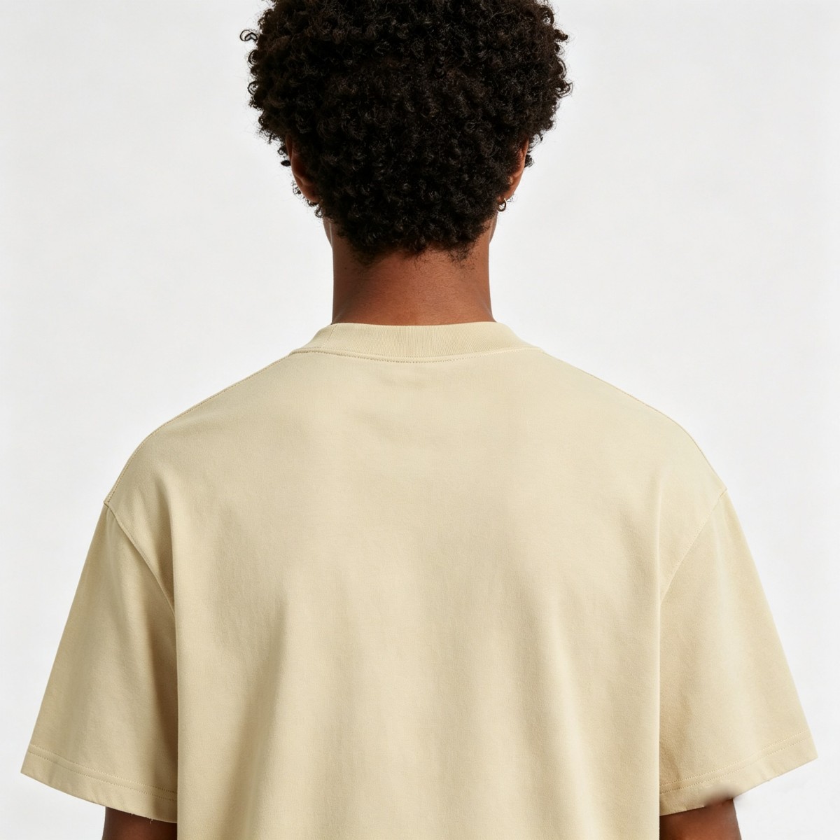 260G Drop Shoulder Distressed Cut Slit Vintage T-Shirt For Men - Image 3