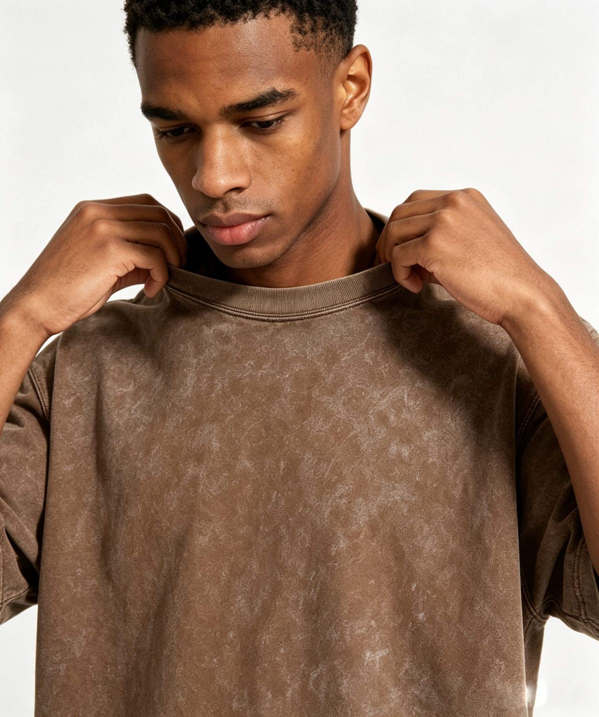 230G American Vintage Washed Drop Shoulder Oversized T-Shirt - Image 3