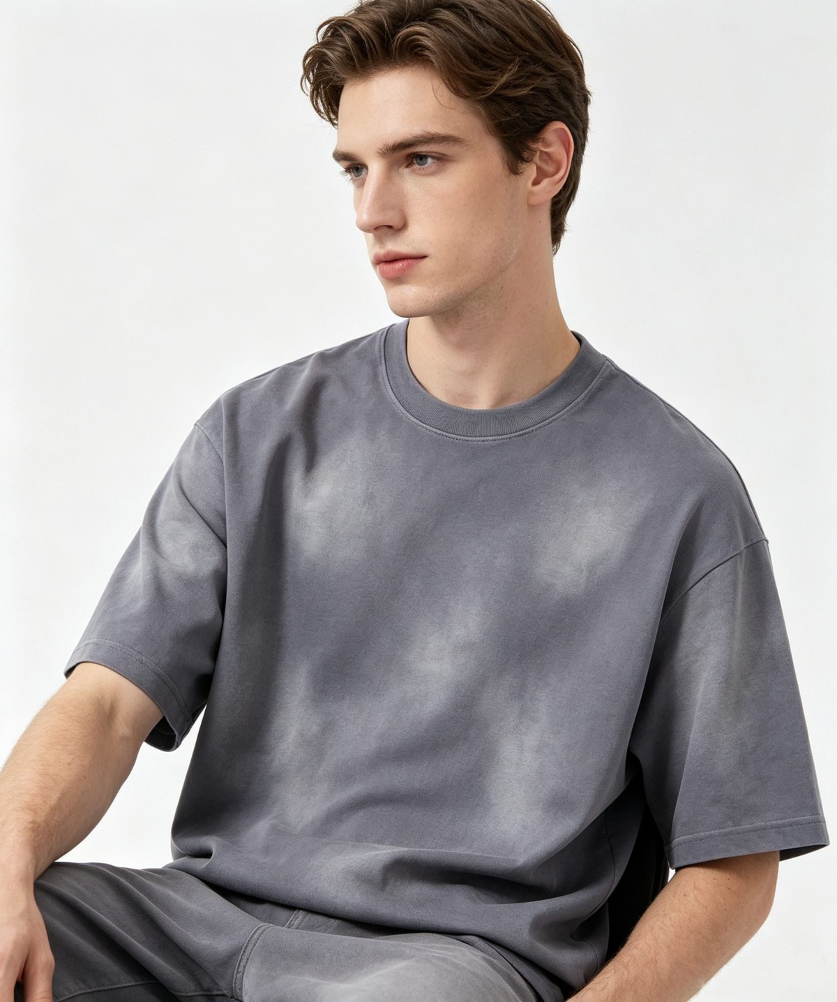 250G Monkey Wash drop shoudler t-shirt - Image 2