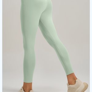 High Waist Butt Lifting Naked Feeling Yoga Leggings, High Elastic Tight Slim Fit Gym Fitness Workout Long Pants