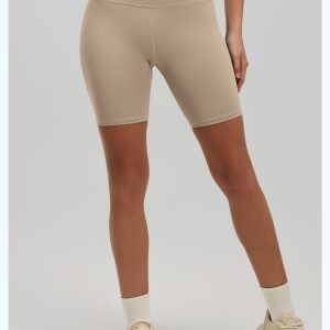 Women High‑Waist Butt‑Lifting 5‑Inch Yoga Shorts, Peach Butt High‑Stretch Tight Fitness Workout Shorts