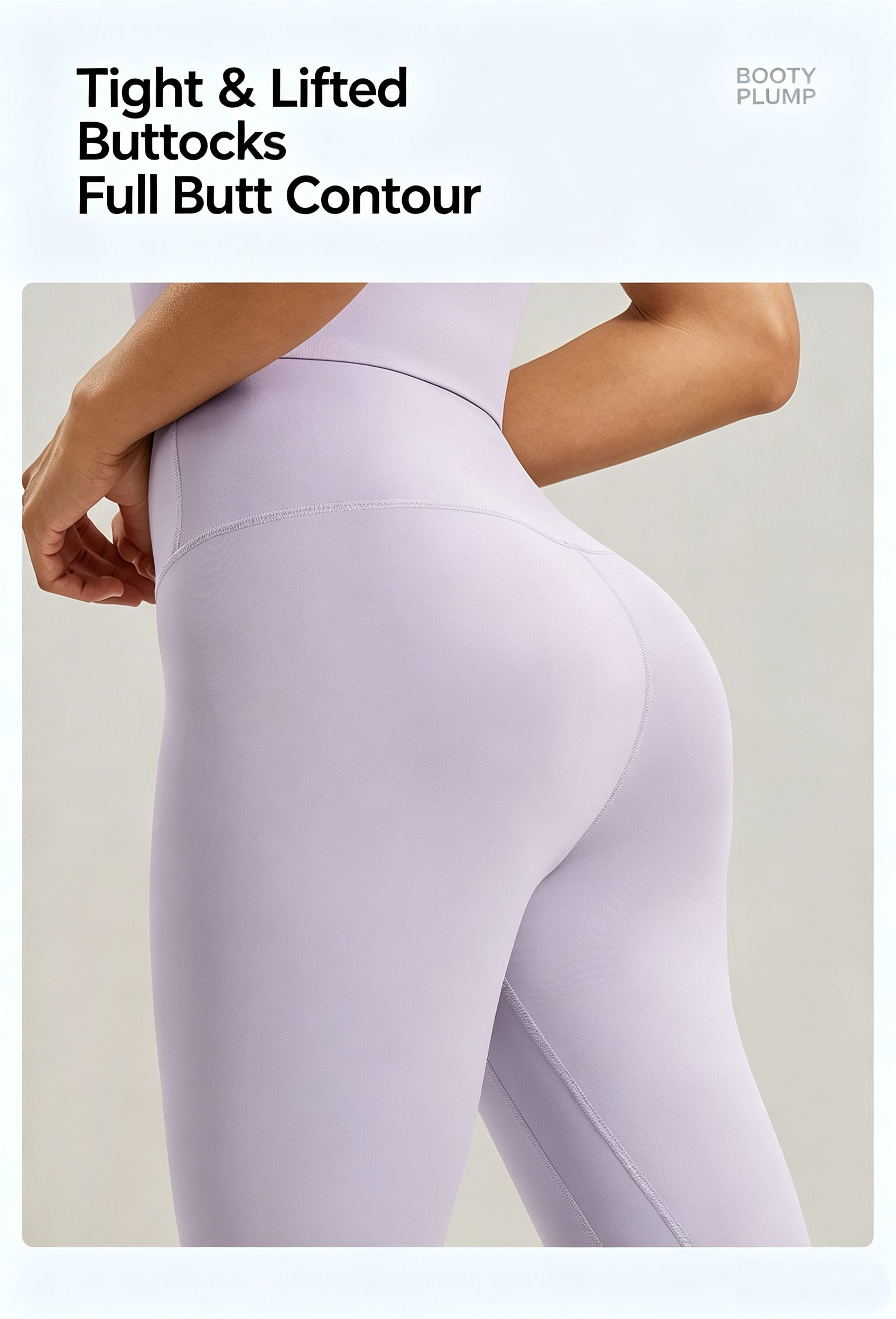 High Waist Butt Lifting Naked Feeling Yoga Leggings, High Elastic Tight Slim Fit Gym Fitness Workout Long Pants - Image 4