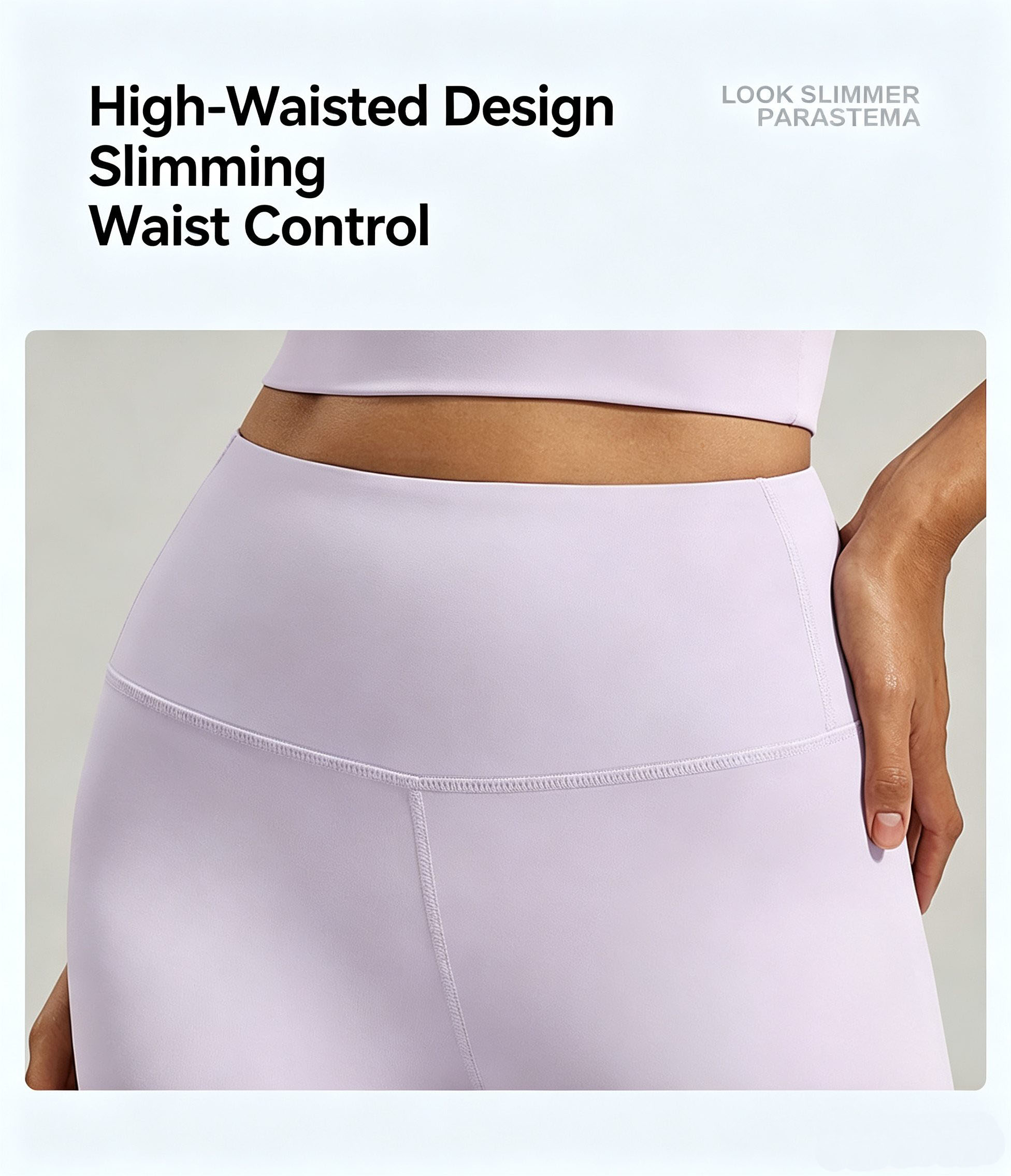 High Waist Butt Lifting Naked Feeling Yoga Leggings, High Elastic Tight Slim Fit Gym Fitness Workout Long Pants - Image 5
