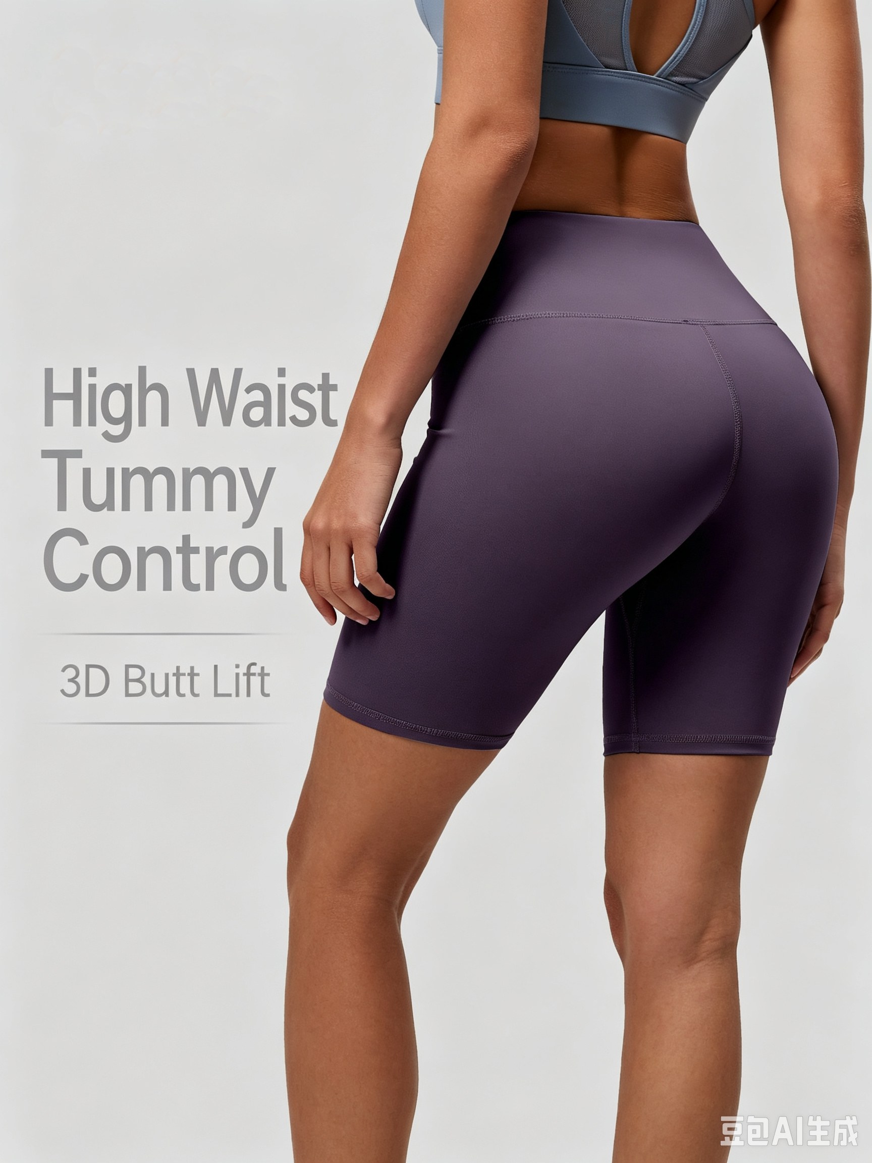 Women High‑Waist Butt‑Lifting 5‑Inch Yoga Shorts, Peach Butt High‑Stretch Tight Fitness Workout Shorts - Image 5