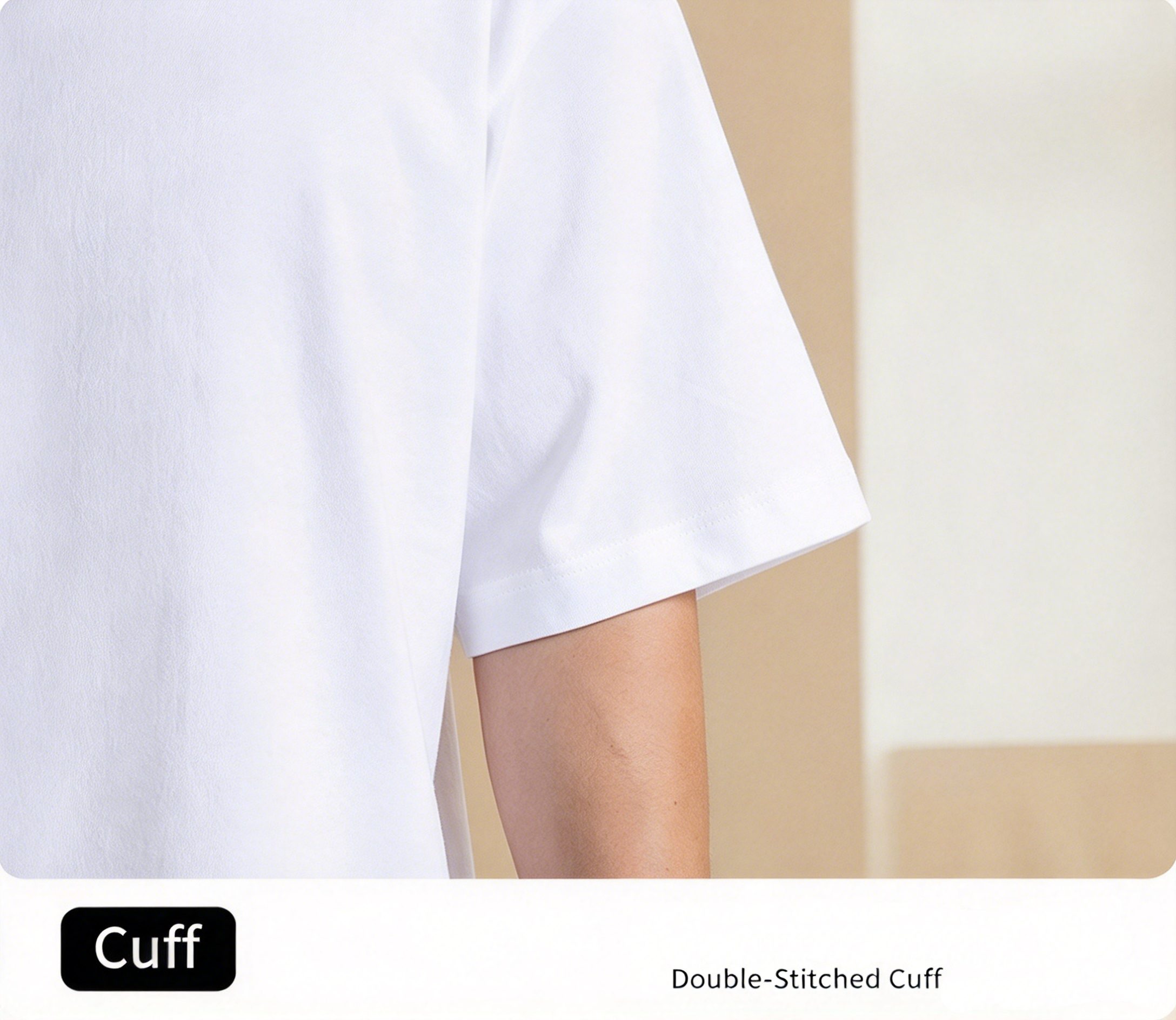 305G Heavyweight T-Shirt Men's Pure Cotton Trendy Brand Solid Color Short Sleeve - Image 5