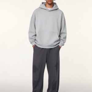 400GSM Heavyweight Air Layer Solid Color Hoodie